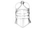 Ronderosia malloi (Liebermann, 1966): Fig. 2K. male, head and pronotum, dorsal view. (Otu).