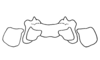 Leptalacris fastigiata Descamps & Rowell, 1978: Fig. 9. epiphallus, dorsal view. (Otu).