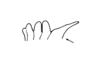 Tropidacris descampsi Carbonell, 1986: Fig. 26. male pronotum, dorsal outline. (Otu).