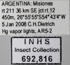 Other on Aztrania acinaca Blocker, 1979: Labels. (Observation).