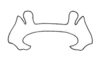 Tristira magellanica (Bruner, 1900): Fig. 19. epiphallus, dorsal view. (Otu).