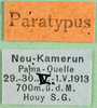 CollectionObject 1570317; 29ae75cb-6348-4816-9820-cb68674ab9a3: labels (paratype of Gymnobothrus houyi). (CollectionObject).