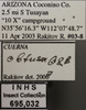 Other: !! display not done !! on Cuerna obtusa Oman & Beamer, 1944: Labels. (Observation).