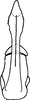 Aedeagus, ventral view on Athysanella profuga Anufriev & Emeljanov, 1988: Aedeagus, ventral view. (Observation).