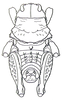 Crypsicerus glaber (Miller, 1932): Fig. 21.2. male, dorsal view (Crypsiceracris tuberculata). (Otu).