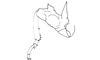 Megacephalacris pugnax pugnax (Gerstaecker, 1873): Fig. 63. male foreleg, lateral view. (Otu).