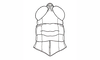 Dichroplus fuscus (Thunberg, 1815): Fig. 3. head and pronotum, dorsal view. (Otu).