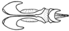 Fig. 45B. endophallus and arch, dorsal view. Depicts Borellia alejomesai Carbonell, 1995, an Otu.