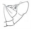 Fig. 35. male abdomen tip, lateral view. Depicts Basutacris inflatifrons Brown, 1962, an Otu.