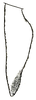 Orchelimum (Stenorhoptrum) bradleyi Rehn & Hebard, 1915: Pl. IV, Fig. 62 (after type). male left cercus, lateral outline. (Otu).