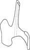 Aedeagus, lateral view on Erythridula clavata (DeLong, 1916): Aedeagus, lateral view. (Observation).