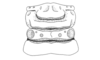 Talamancacris palustris Rowell, 1995: Fig. 7K. female pronotum, dorsal view. (Otu).