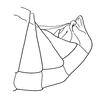 Atopotettix megalocephalus Brown, 1970: Fig. 42. male abdomen tip, lateral view. (Otu).