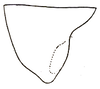 Pl. I, Fig. 6 (specimen from Pennsylvania). male pronotum, lateral outline. Depicts Orchelimum (Orchelimum) agile (De Geer, 1773), an Otu.