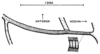 Fig. 1. stridulatory vein on right tegmen, ventral view. Depicts Eunemobius melodius (Thomas & Alexander, 1957), an Otu.