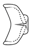 Connective on Coarctana occultata Domahovski & Cavichioli, 2023: Male holotype [MUSM]: connective, dorsal view. (Observation).
