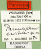 CollectionObject 1566927; b04bab87-2eb2-4247-a0ee-bd9194d5afbd: labels (paratype). (CollectionObject).