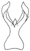 Connective on Caruya brevicauda Linnavuori & DeLong, 1978: Caruya brevicauda, connective, ventrally. (Observation).