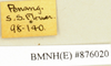 CollectionObject 1572993; ed8a9012-1f63-423e-bd52-197fcf12ca47: Copyright Natural History Museum, London. Labels from non-type (male nymph) in BM(NH). (CollectionObject).