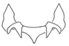 Xyleus discoideus discoideus (Serville, 1831): Fig. 3H. epiphallus, frontal view. (Otu).