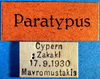 CollectionObject 1572852; f65e34cf-b2ea-4e1f-b438-7387b3401abe: labels (paratype). (CollectionObject).