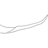 Pygofer appendages on Distantasca serratipenis (Qin & Zhang, 2007): Pygofer process, lateral view. (Observation).