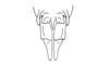 Balachowskyacris olivacea (Bruner, 1908): Fig. 282. female abdomen tip, ventral view. (Otu).