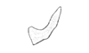 Dichroplus intermedius Ronderos, 1976: Fig. 6. male, right cercus. (Otu).