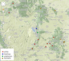 Melanoplus uinta Otte, 2012: Geographic distribution. (Otu).