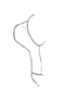 Parapiezops homalonotus Hebard, 1923: Pl. 17, Fig. 8 (after type). female, fastigial production, lateral view. (Otu).