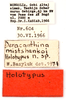 CollectionObject 1475331; 4e452ff7-0fc1-4572-afe6-f526fc4c793b: labels (holotype of Deracanthina mistshenkoi Bazyluk, 1972). (CollectionObject).