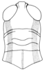 Leiotettix flavipes Bruner, 1906: Fig. 24. male head and pronotum, dorsal view. (Otu).