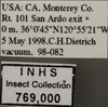 Other: !! display not done !! on Cochlorhinus pluto Uhler, 1876: Labels. (Observation).