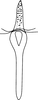 Aedeagus, ventral view on Empoasca (Empoasca) dorsodenticulata Yu & Yang, 2014: Aedeagus, ventral view. (Observation).