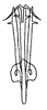 Aedeagus, posterior view on Coarctana pedica (DeLong, 1980): Male: aedeagus, posterior view. (Observation).