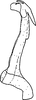 Aedeagus, lateral view on Ebarrius interstinctus (Fieber, 1869): Aedeagus, lateral view (left). (Observation).