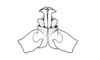 Eurotettix concavus Cigliano, 2007: Fig. 8AL. distal portion of aedeagus, ventral view. (Otu).