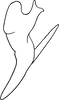 Aedeagus, lateral view: Aedeagus, lateral view. (Observation).