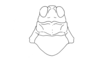 Tetrixocephalus willemsei Gurney & Liebermann, 1963: Fig. 31. female, head and pronotum, dorsal view. (Otu).