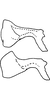 Pygofer appendages on Empoascanara (Empoascanara) quarta Dworakowska, 1979: Pygofer dorsal appendage. (Observation).