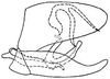 Pygofer, lateral view: !! display not done !! on Eutettix (Eutettix) luridus (Van Duzee, 1890): Eutettix luridus, genital capsule, laterally. (Observation).