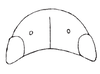 Head on Carapona munia (DeLong & Freytag, 1975): Head, dorsal view. (Observation).