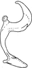 Aedeagus, lateral view on Empoascanara (Empoascanara) capreola Dworakowska, 1978: Aedeagus, lateral view. (Observation).