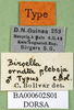 CollectionObject 1500981; 56044b6a-1652-4f6e-9d85-dddc0d7dd8c8: labels (holotype). (CollectionObject).
